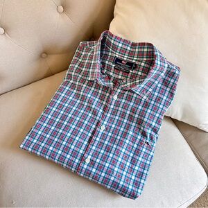 Vineyard Vines Men’s Plaid Slim Fit Tucker Shirt Size XL Long Sleeve